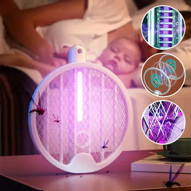 HG-Green Zapinator - Eco-Friendly Electric UV Mosquito Swatter with Built-in Battery